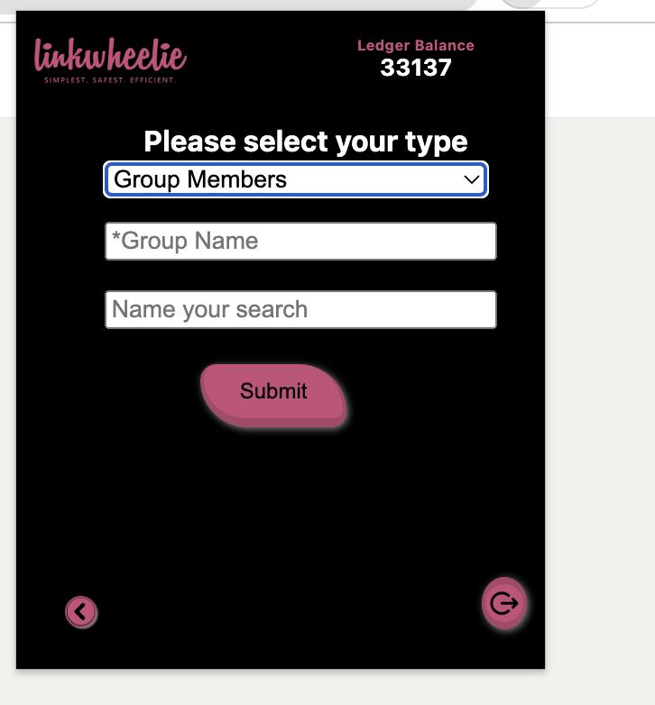 Linkwheelie ScrapeNow -Group Members -Enter group name -Submit
